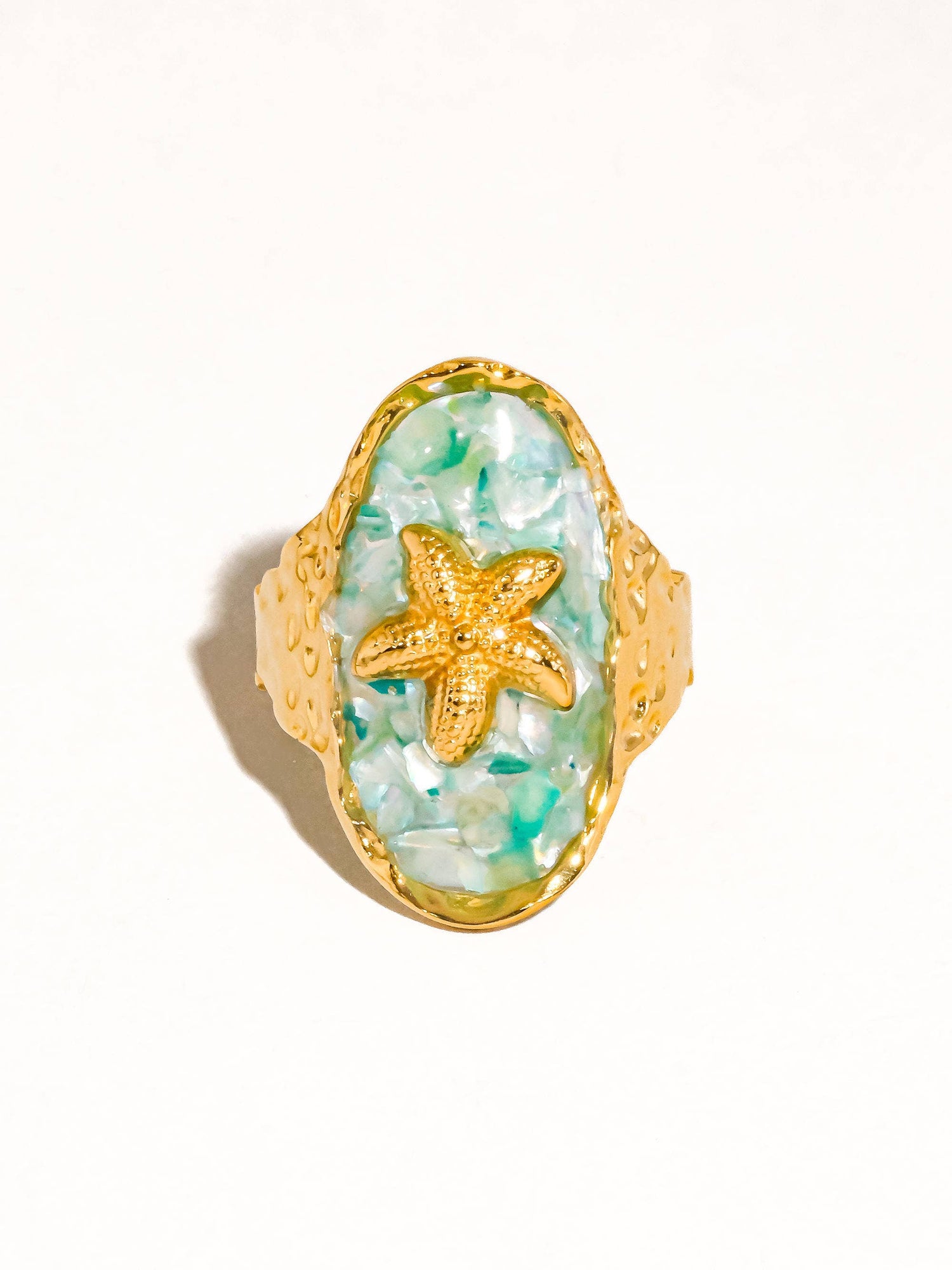 Flânerie by MAIQ - Keshet 18K Gold Non-Tarnish Starfish Ring