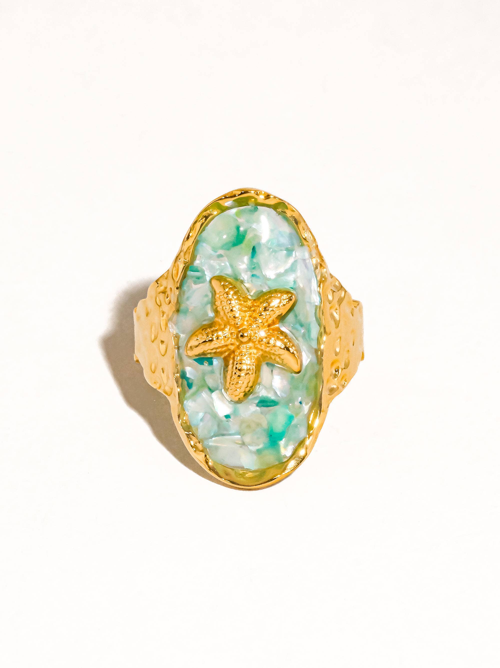 Flânerie by MAIQ - Keshet 18K Gold Non-Tarnish Starfish Ring