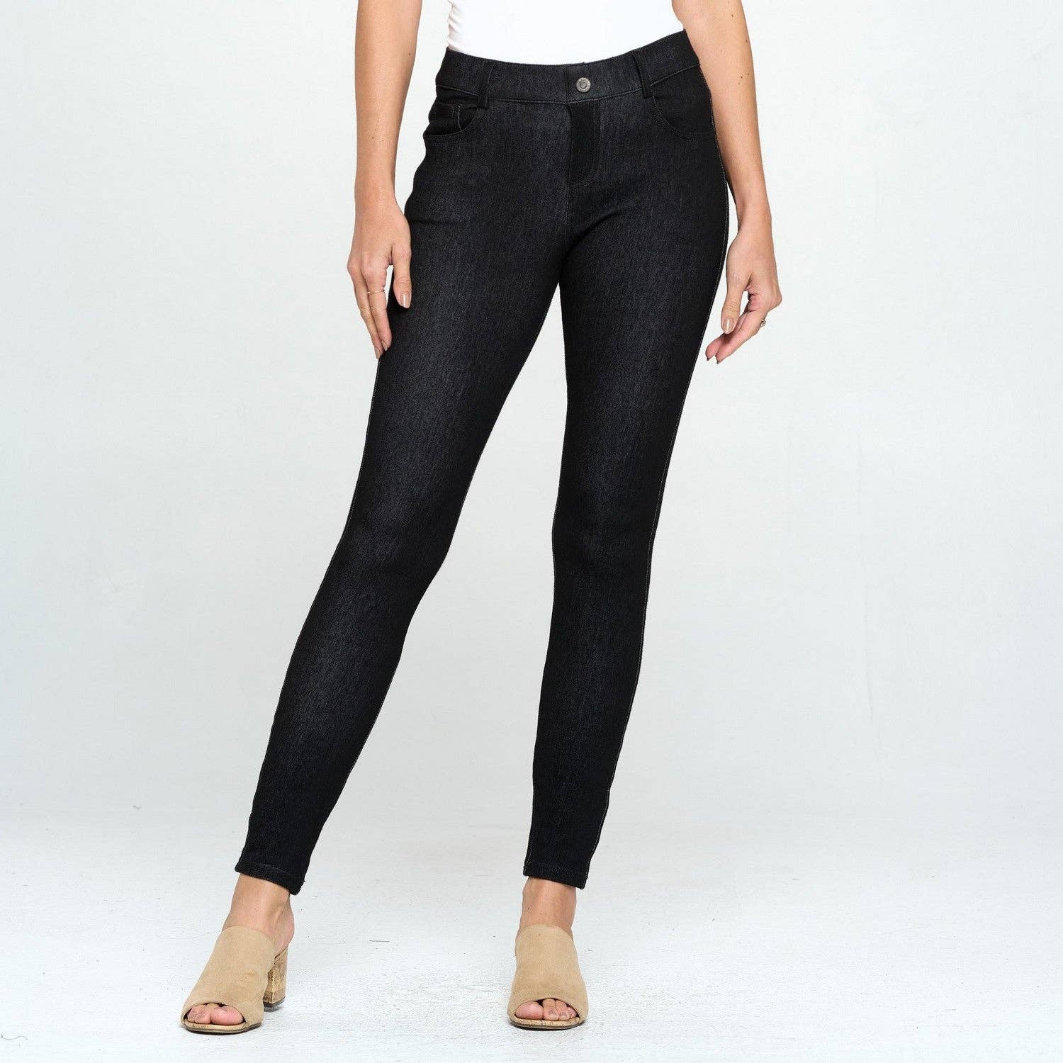 Accent Accessories - BLACK SOFT KNIT JEGGINGS