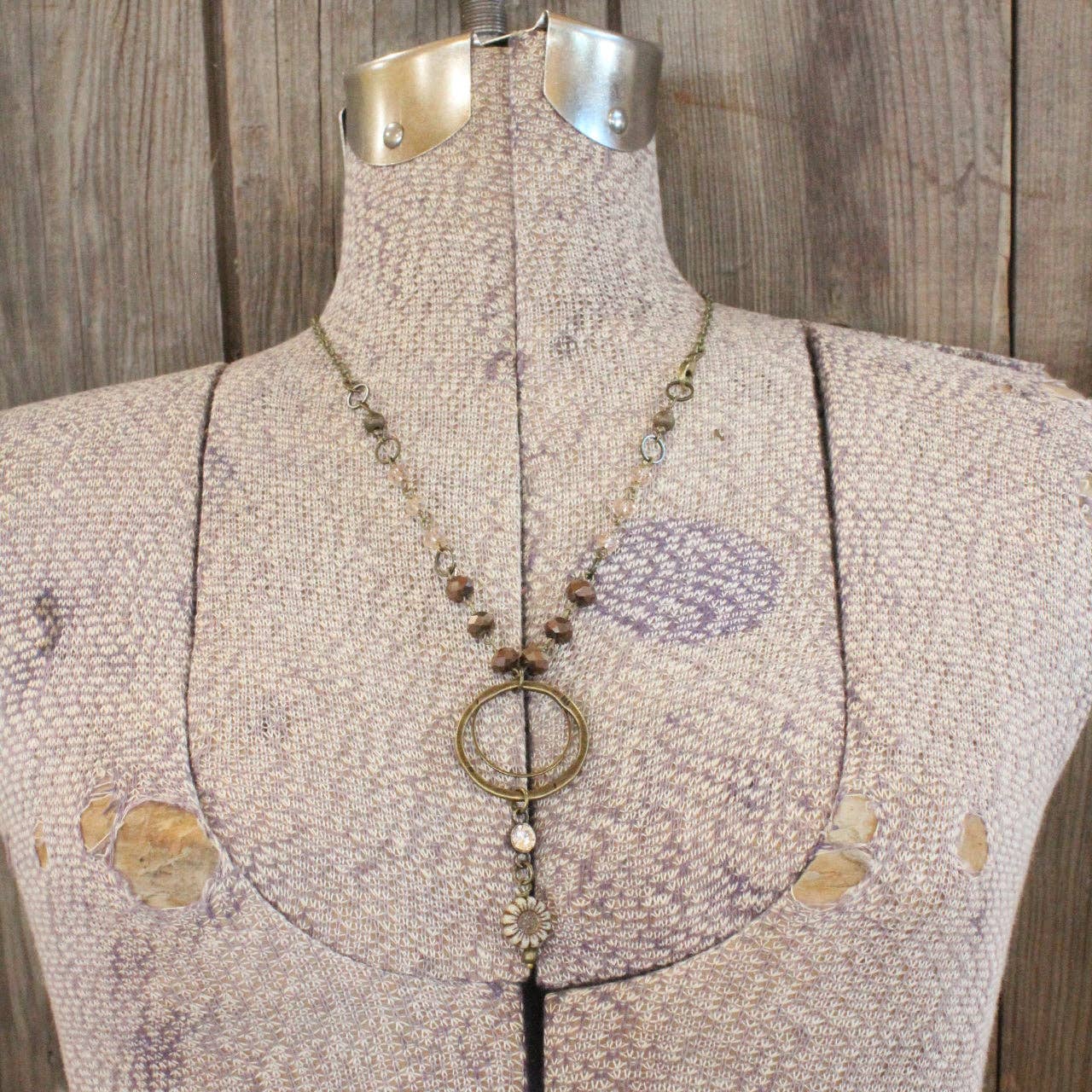 The Primitive Peddler, Inc. - Simply Charming Rich Brown Necklace