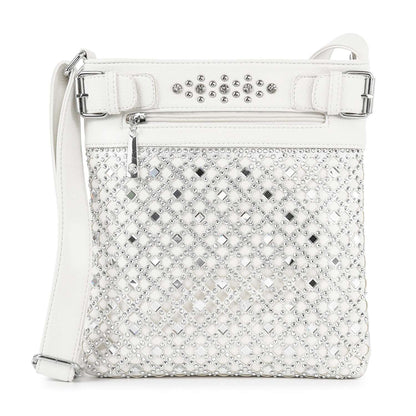 Handbag Express - Decorative Rhinestone Crossbody Sling