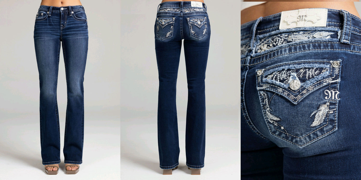 Miss Me-32" Midrise Bootcut Jeans