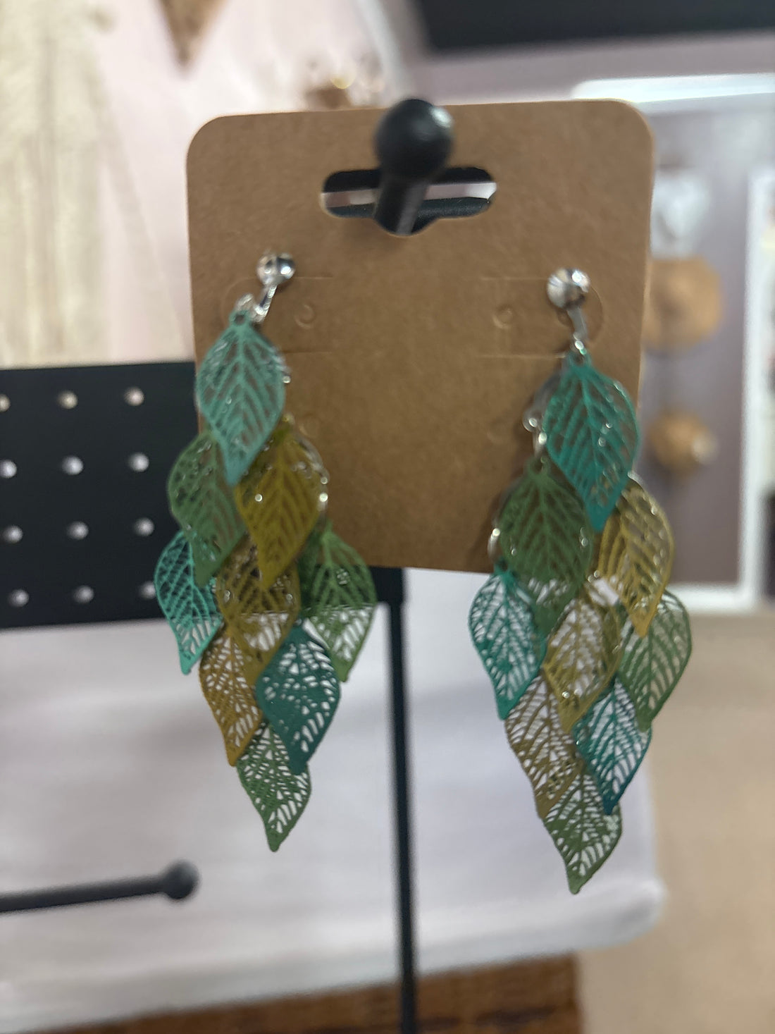 OhHeyBec--Clip on dangle earrings