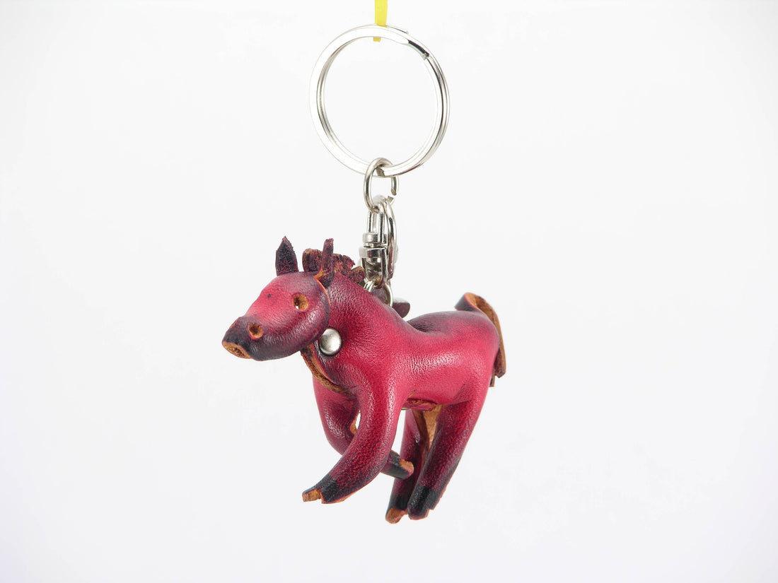 Sunflower Handmade leather inc - Handmade Leather Horse Key Chain