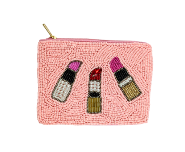 Nima Accessories Inc - Ladies Fully Beaded LIPSTICK Themed Coin Purse