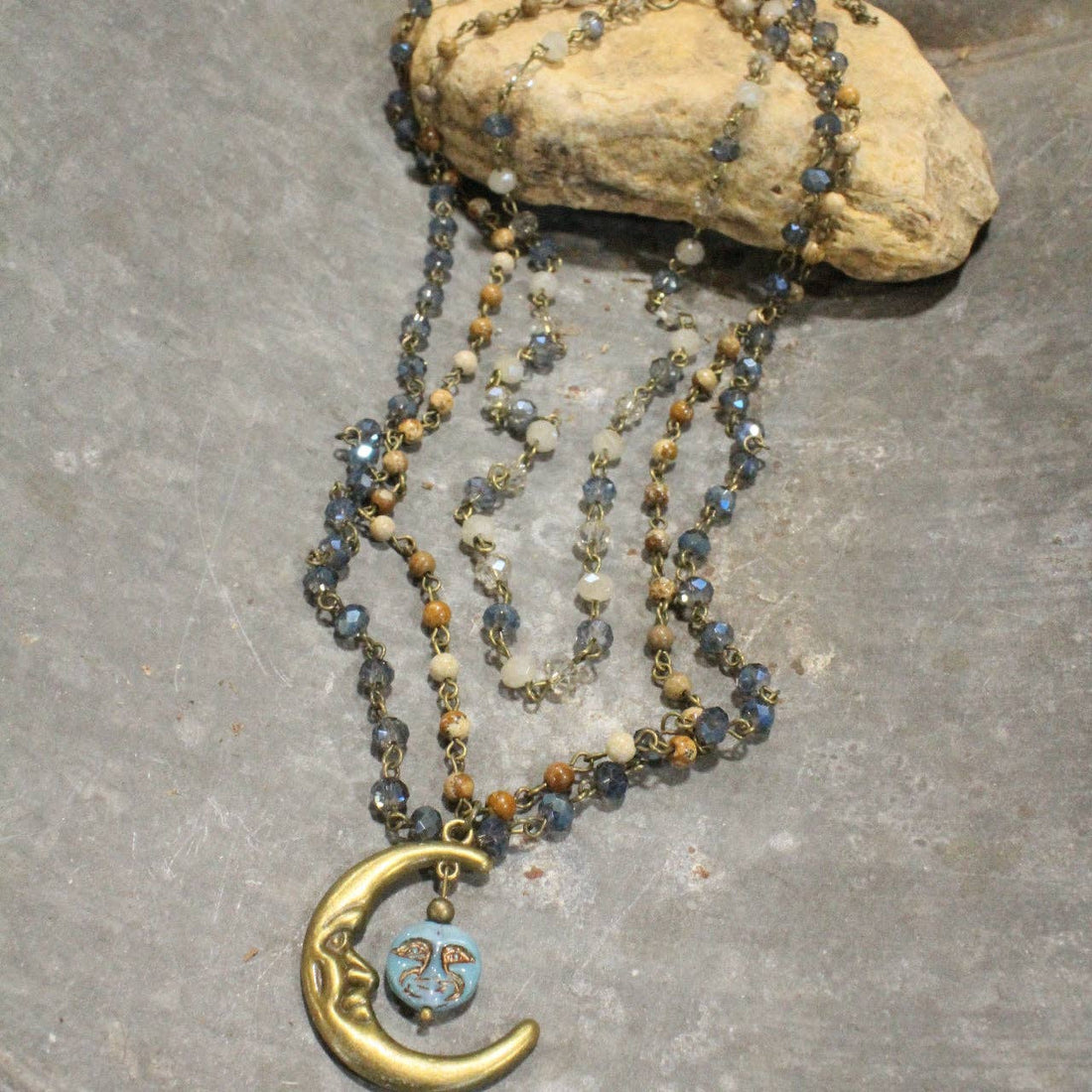 The Primitive Peddler, Inc. - Over The Moon In Love With You Layered Necklace
