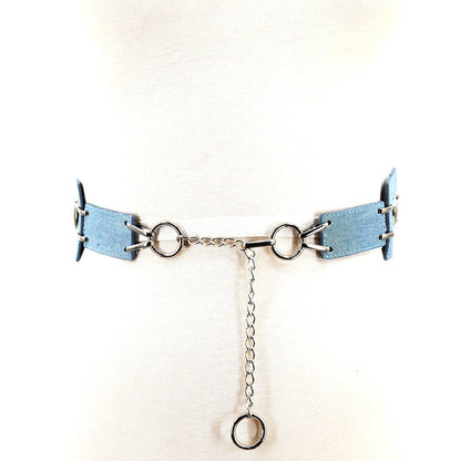 COMECO INC - Denim Metal Heart Belt