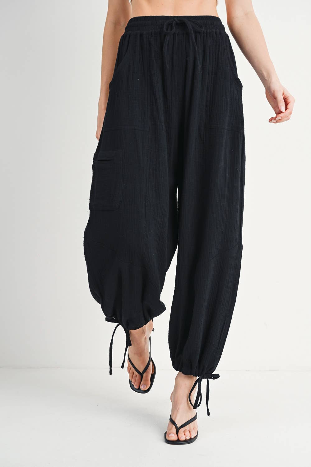 Bluivy - JOGGER HAREM DRAWSTRING PANTS
