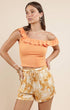 On My Mind Ruffle Knit Tank: ORANGE