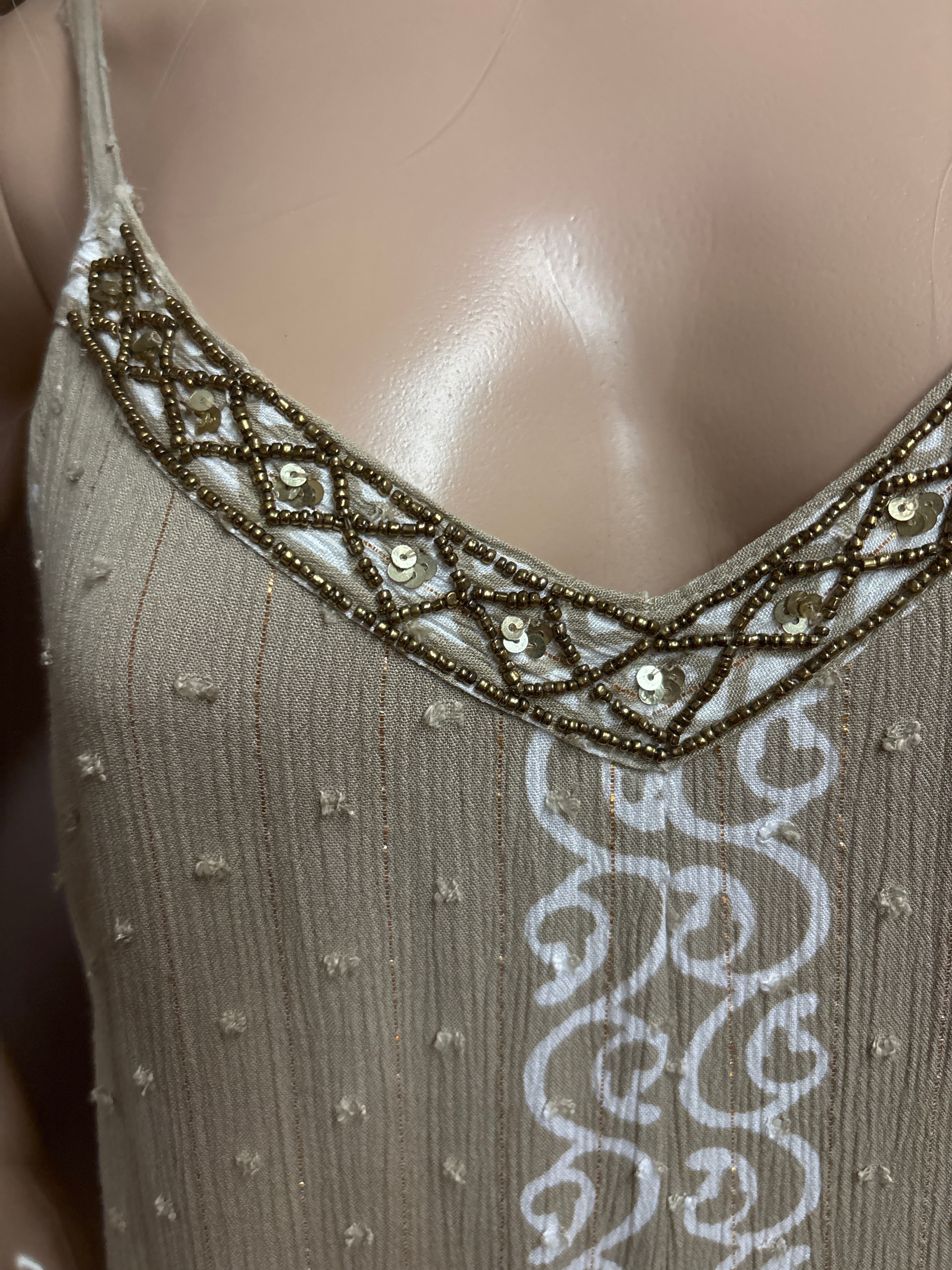 Indian Tropical Fashions- Printed Jumpsuits With Beading