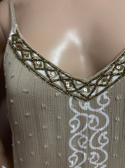 Indian Tropical Fashions- Printed Jumpsuits With Beading