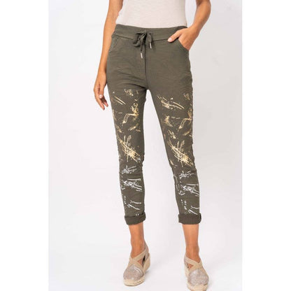 Look Mode Usa - Silver and Gold foil Jegging