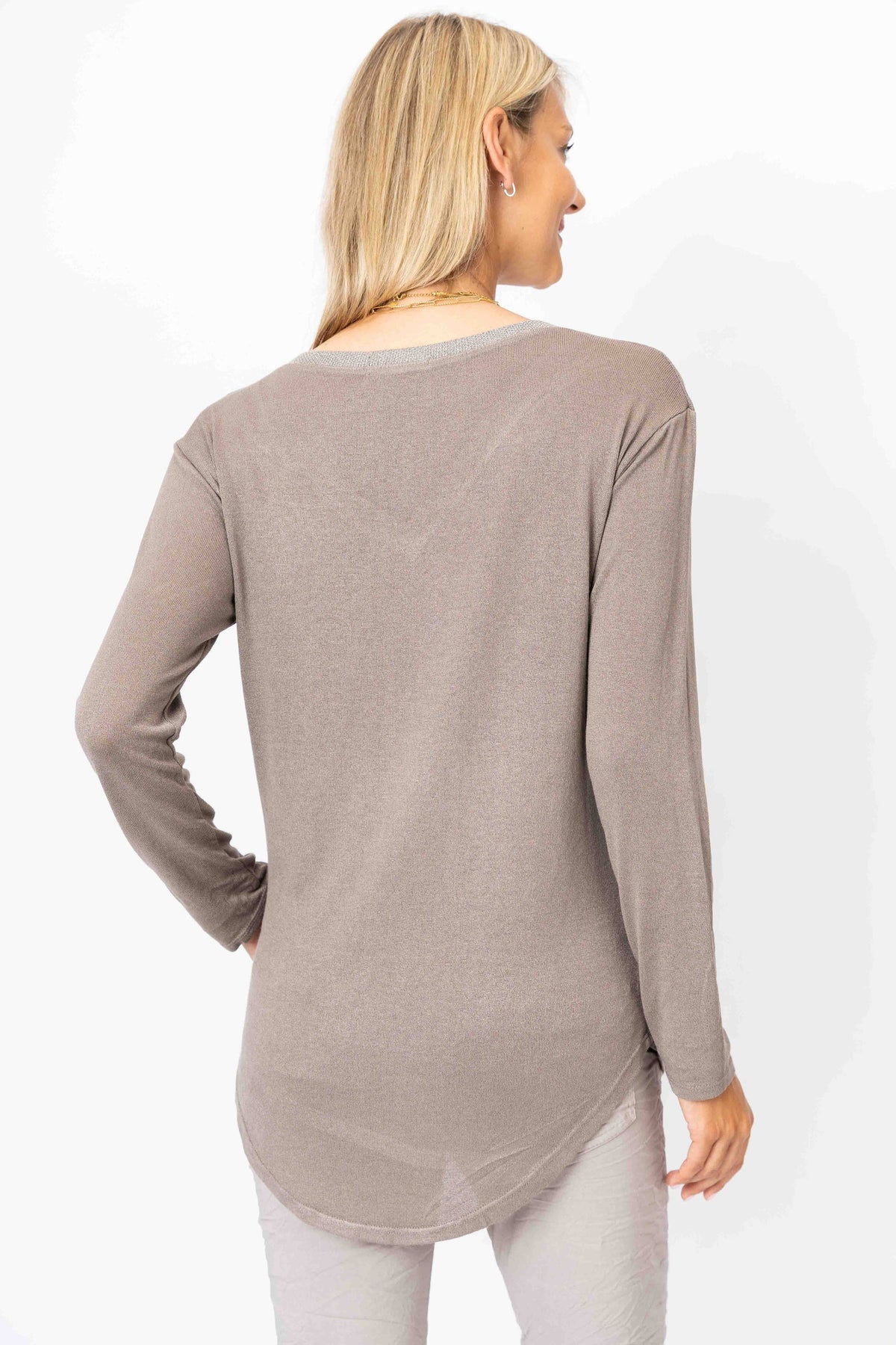 Look Mode Usa OUTLET - Shimmer Long Sleeve Shirt