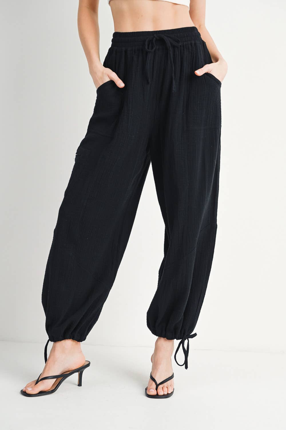 Bluivy - JOGGER HAREM DRAWSTRING PANTS