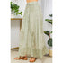 Young Threads - Gypsy Rhapsody: Textured Tiered Skirt With Aari Embroidery