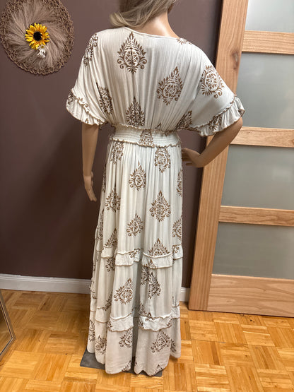 Indian Tropical Fashions-Kaftan dress with sequin details