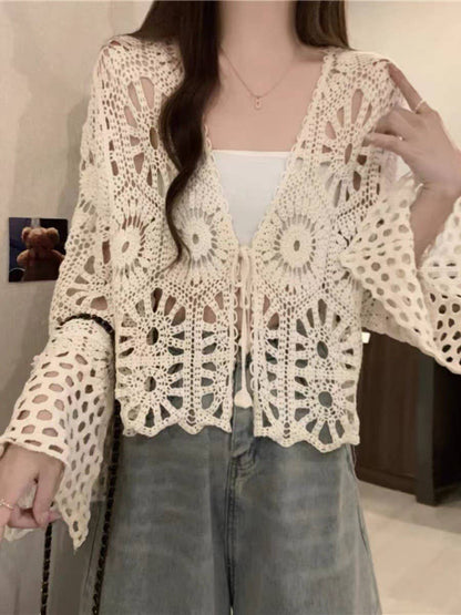 Hope &amp; Sunshine - Bohemian Crochet Knit Cover-Up