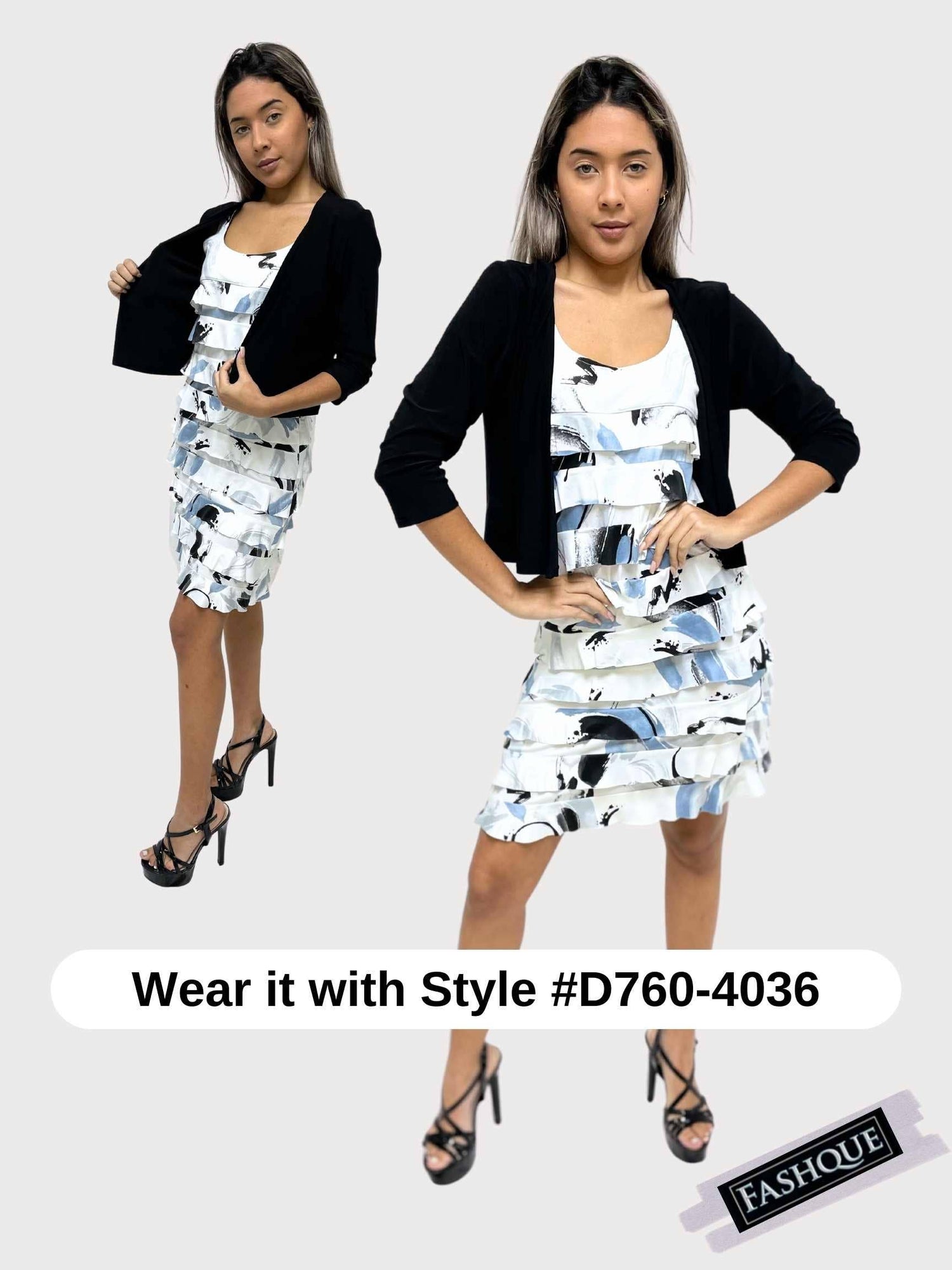 Fashque Designs - Bolero with 3/4 Sleeves - T360
