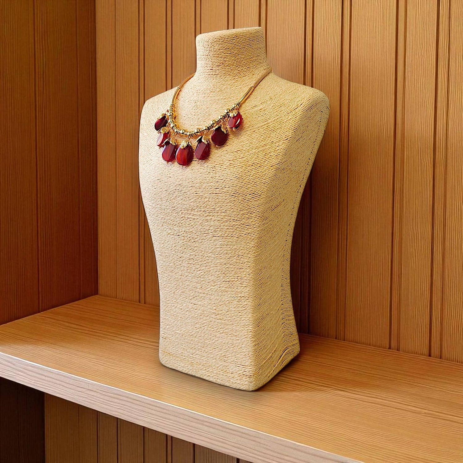 Bijoux Envie Statement Jewelry - Agate Stone Beaded Boho Collar Necklace | Statement Jewelry