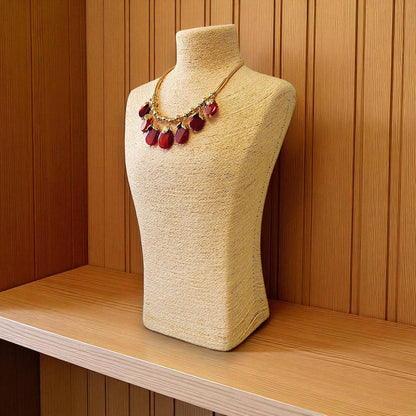 Bijoux Envie Statement Jewelry - Agate Stone Beaded Boho Collar Necklace | Statement Jewelry