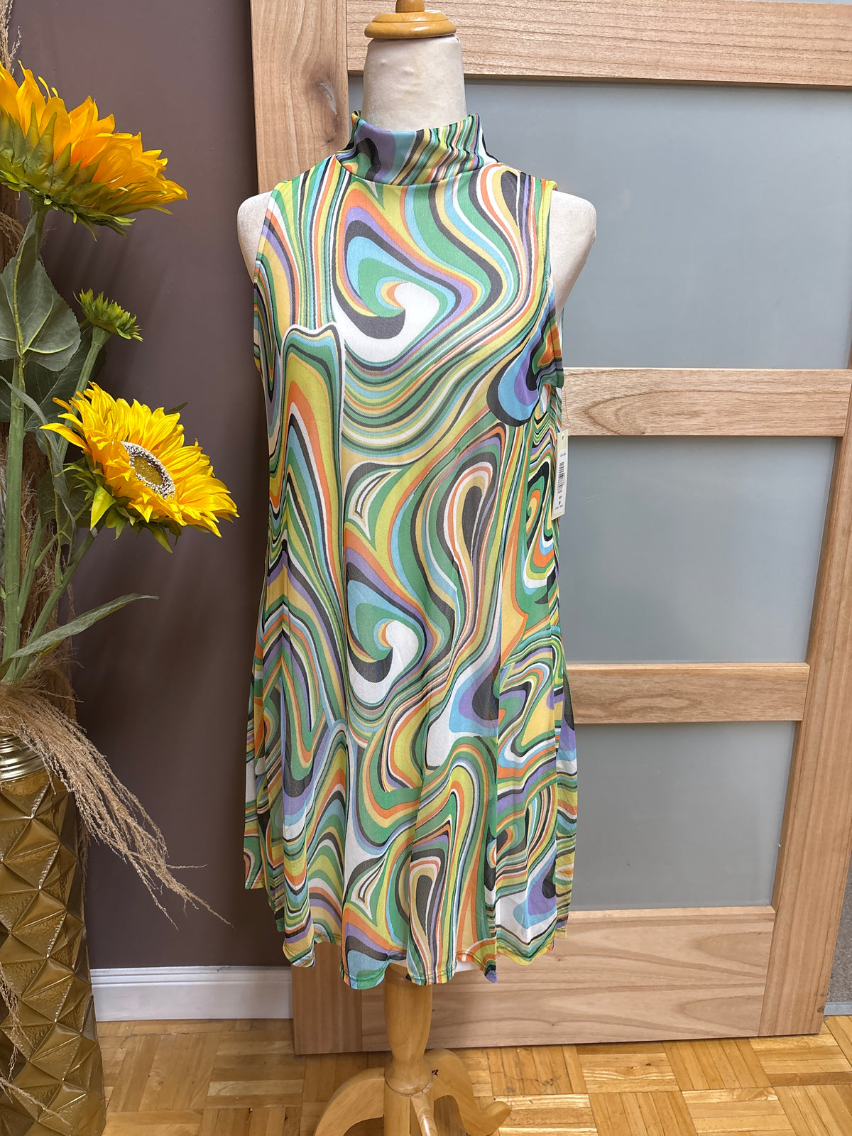 Tash + Sophie- Funky Tie Dye Mini Dress