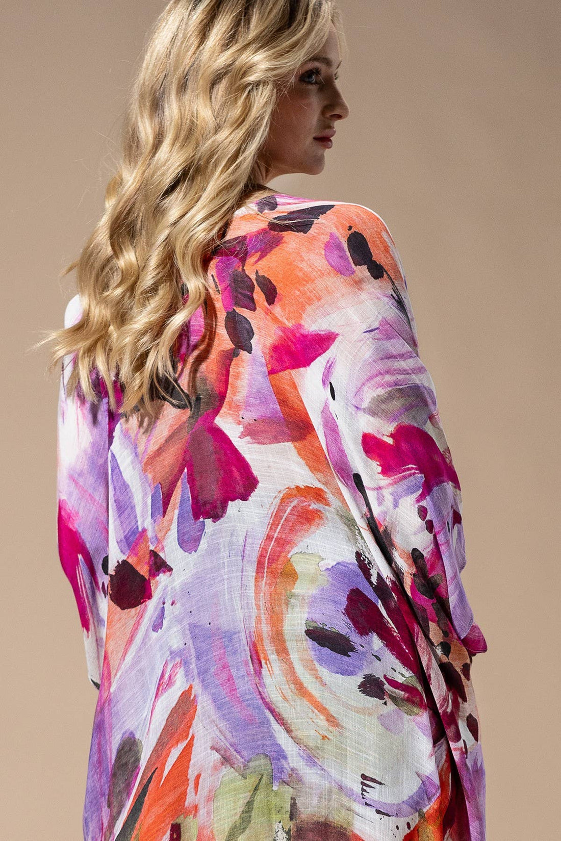 Urbanista - Watercolor Multi Viscose Kimono