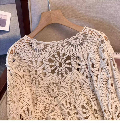 Hope &amp; Sunshine - Bohemian Crochet Knit Cover-Up