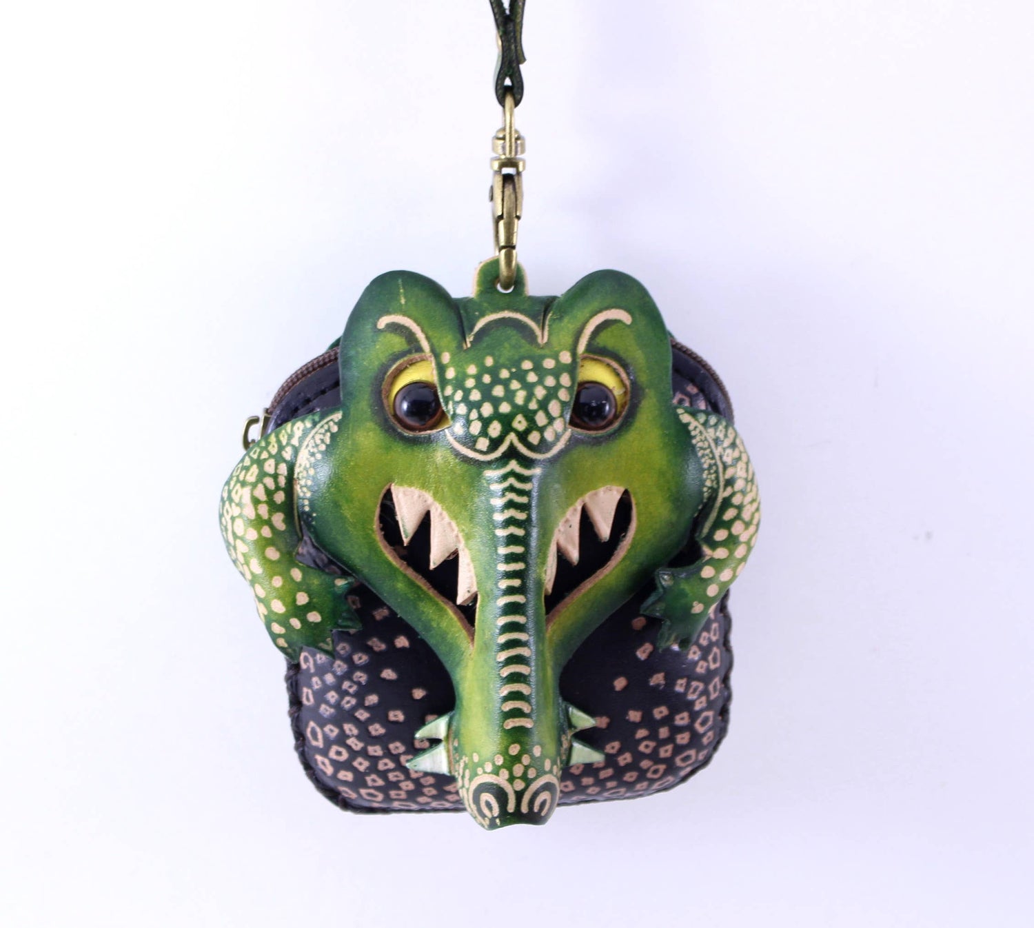 Sunflower Handmade leather inc - Handmade leather Alligator &amp; Crocodile Wristlet