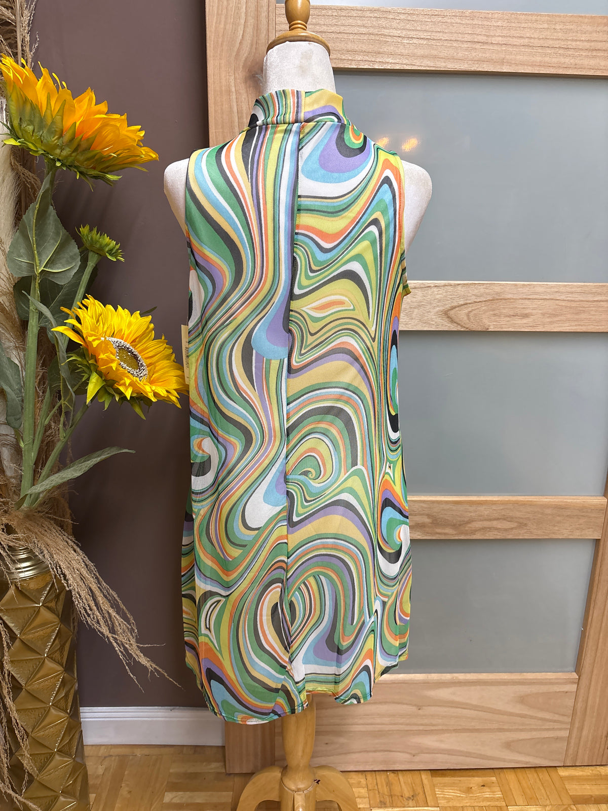 Tash + Sophie- Funky Tie Dye Mini Dress