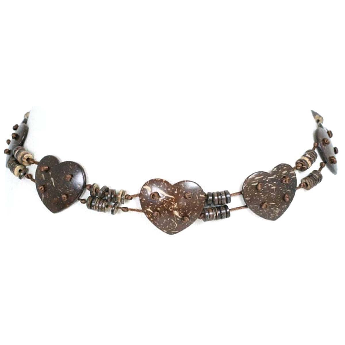 COMECO INC - Fashion Heart Coconut Shell Belt