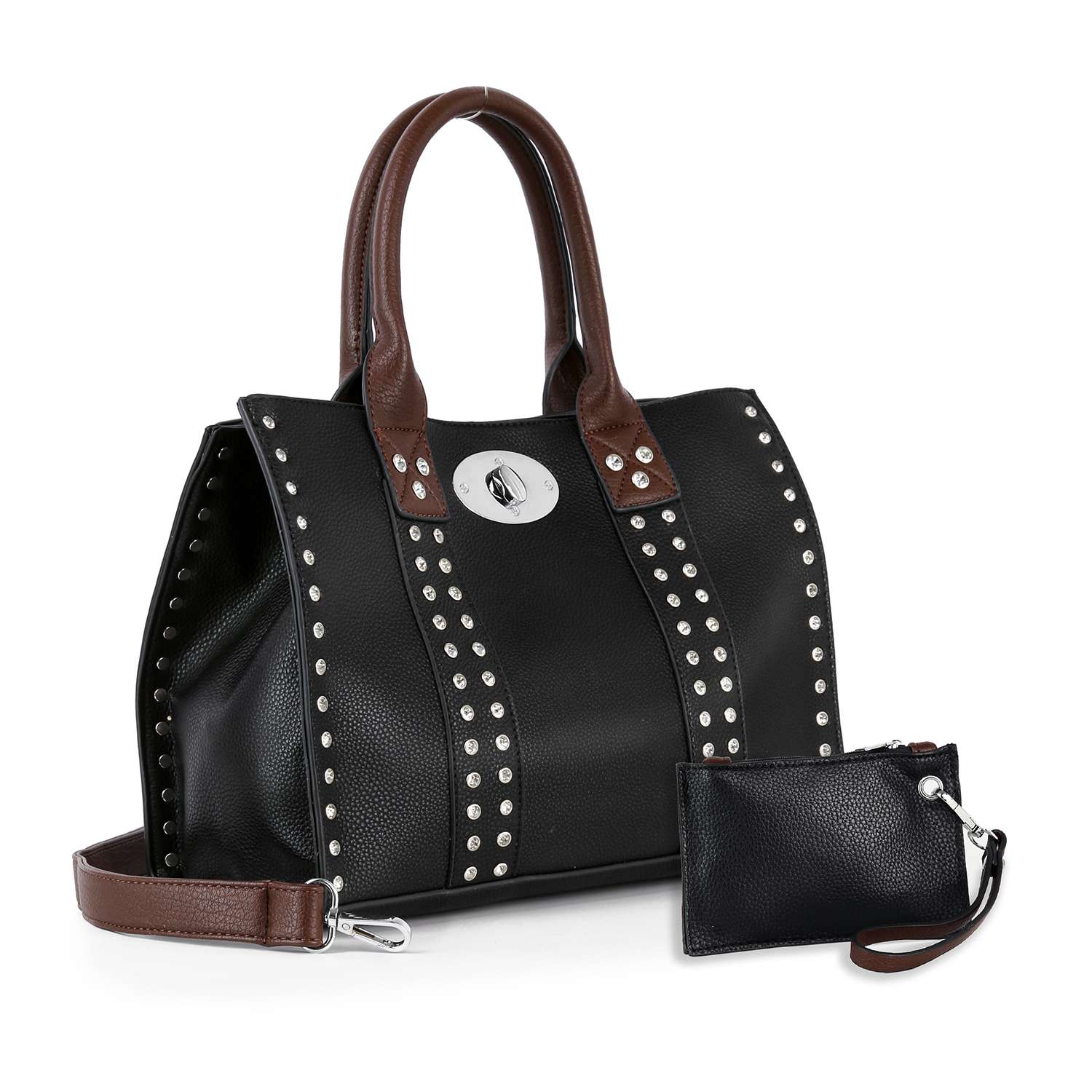 Handbag Express - Accessorized Twist-Lock Handbag