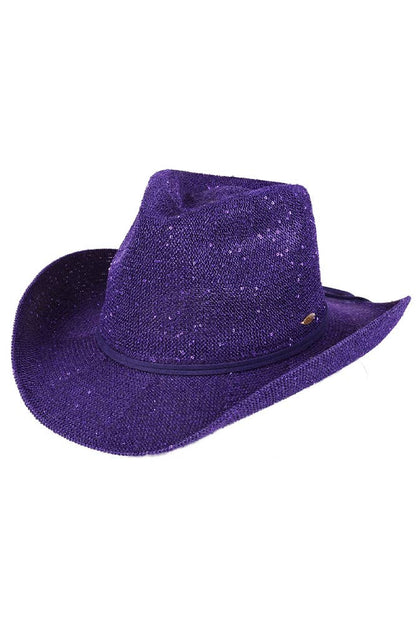 Hana - C.C Sequin Cowboy Hat
