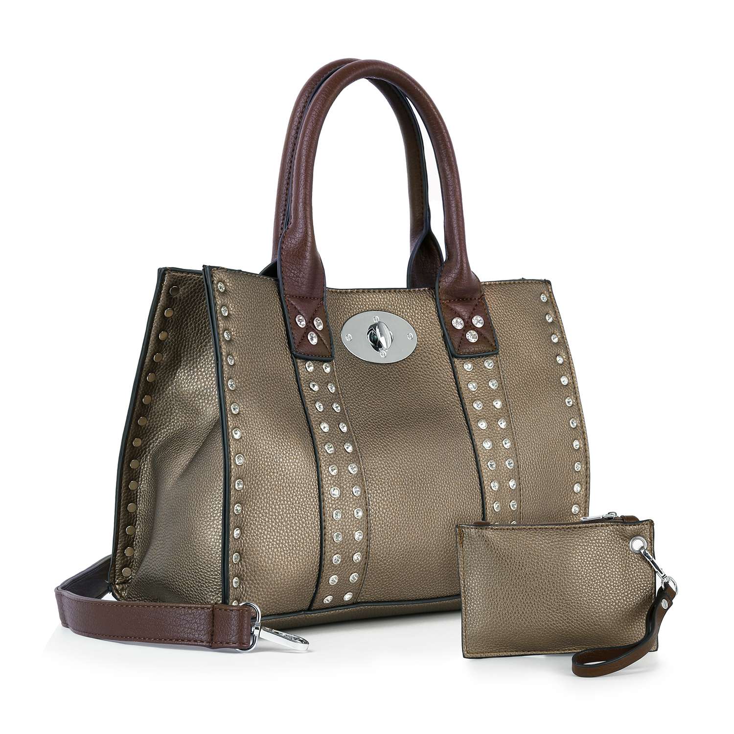 Handbag Express - Accessorized Twist-Lock Handbag