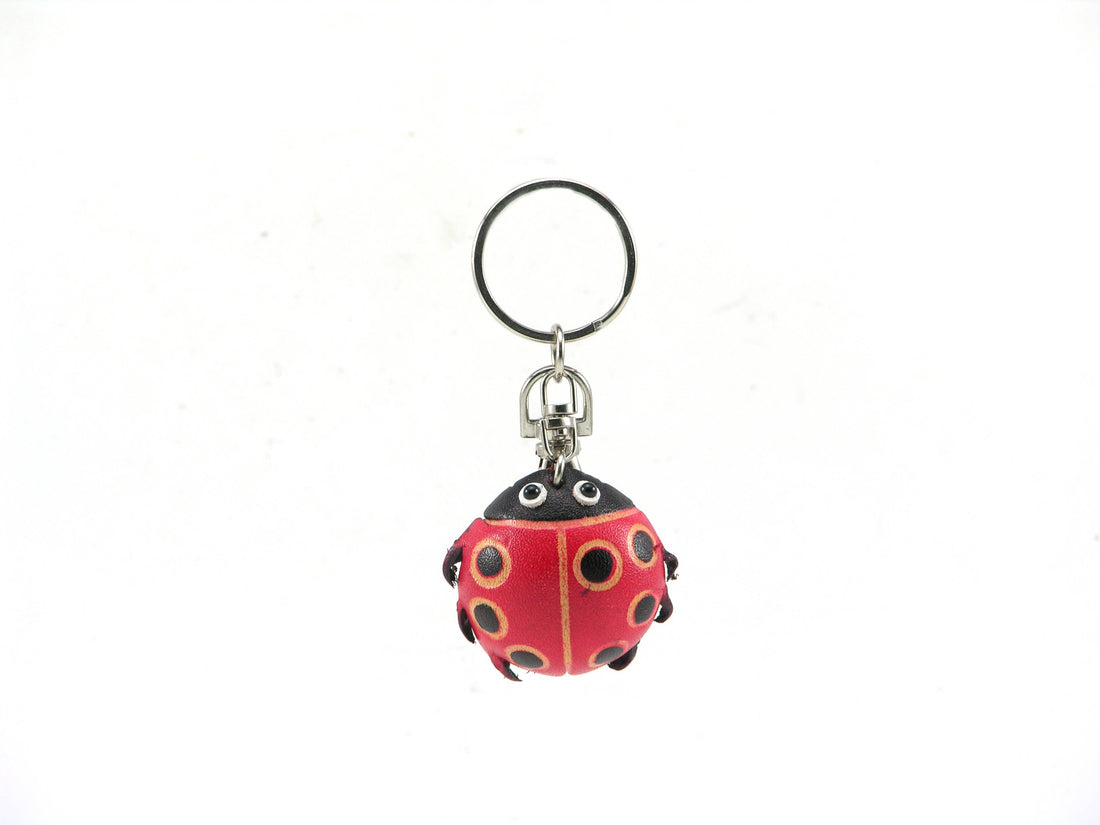Sunflower Handmade leather inc - Leather Ladybug Key Chain -