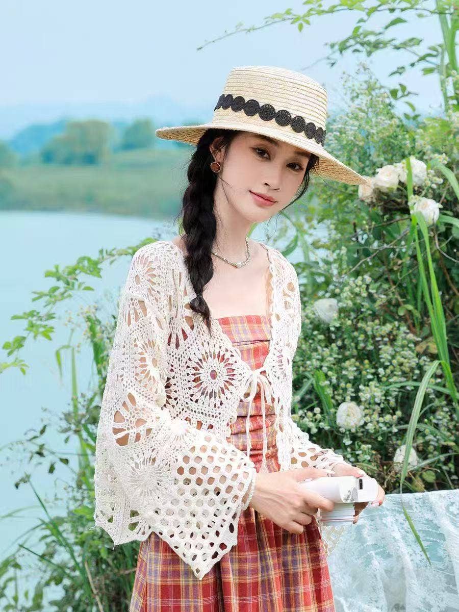 Hope &amp; Sunshine - Bohemian Crochet Knit Cover-Up