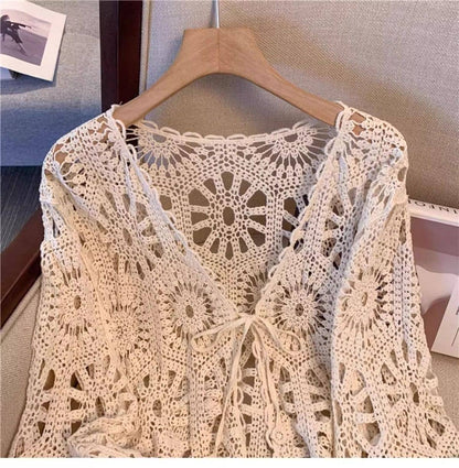 Hope &amp; Sunshine - Bohemian Crochet Knit Cover-Up