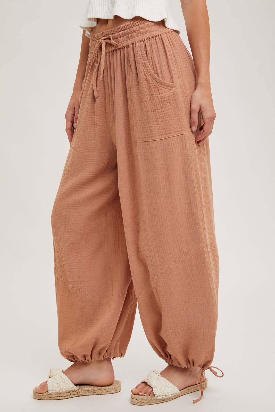 Bluivy - JOGGER HAREM DRAWSTRING PANTS