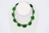  - Leather flower necklace with crystal stone choker