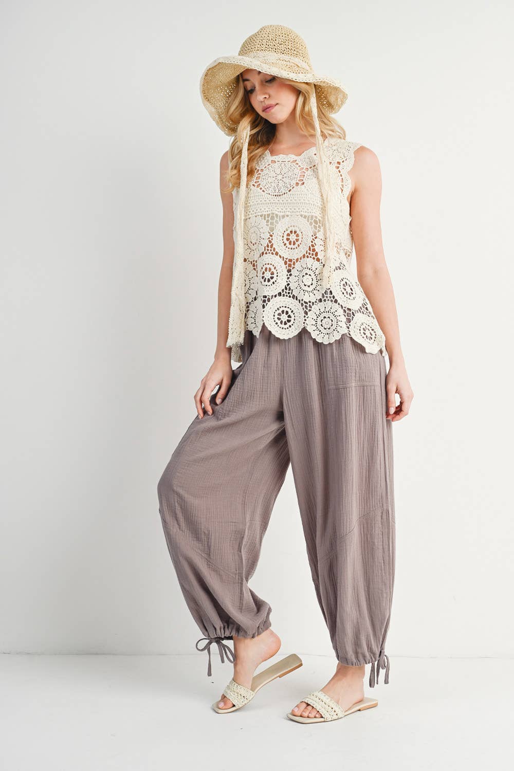 Bluivy - JOGGER HAREM DRAWSTRING PANTS
