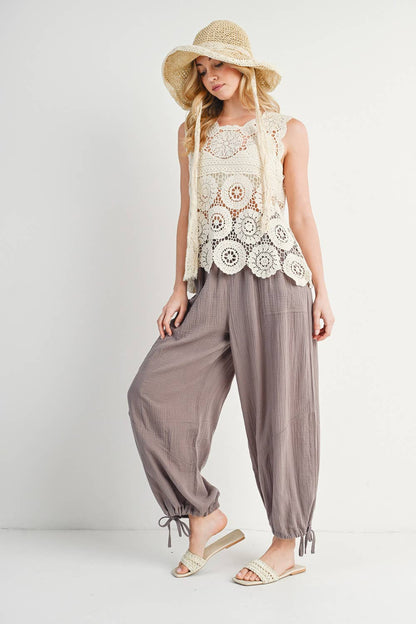 Bluivy - JOGGER HAREM DRAWSTRING PANTS