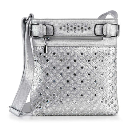 Handbag Express - Decorative Rhinestone Crossbody Sling