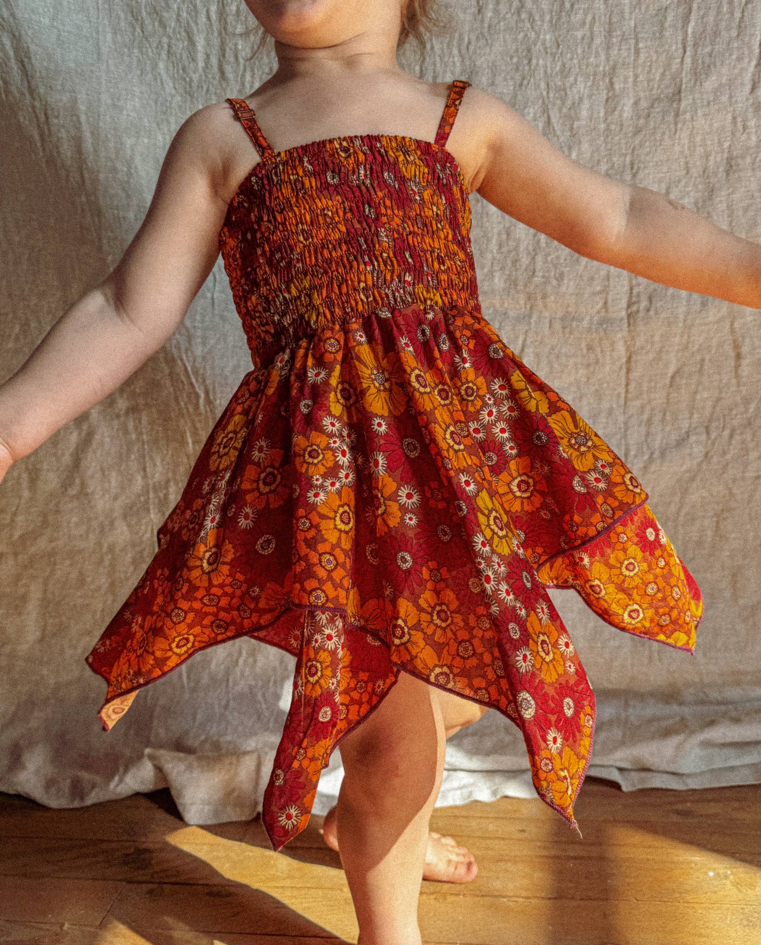 Gardenbelle Shop - Baby Toddler Fairy Dress, Hippie Boho Kids Flower Dress