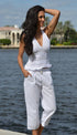Cotton Natural - Capri Pants