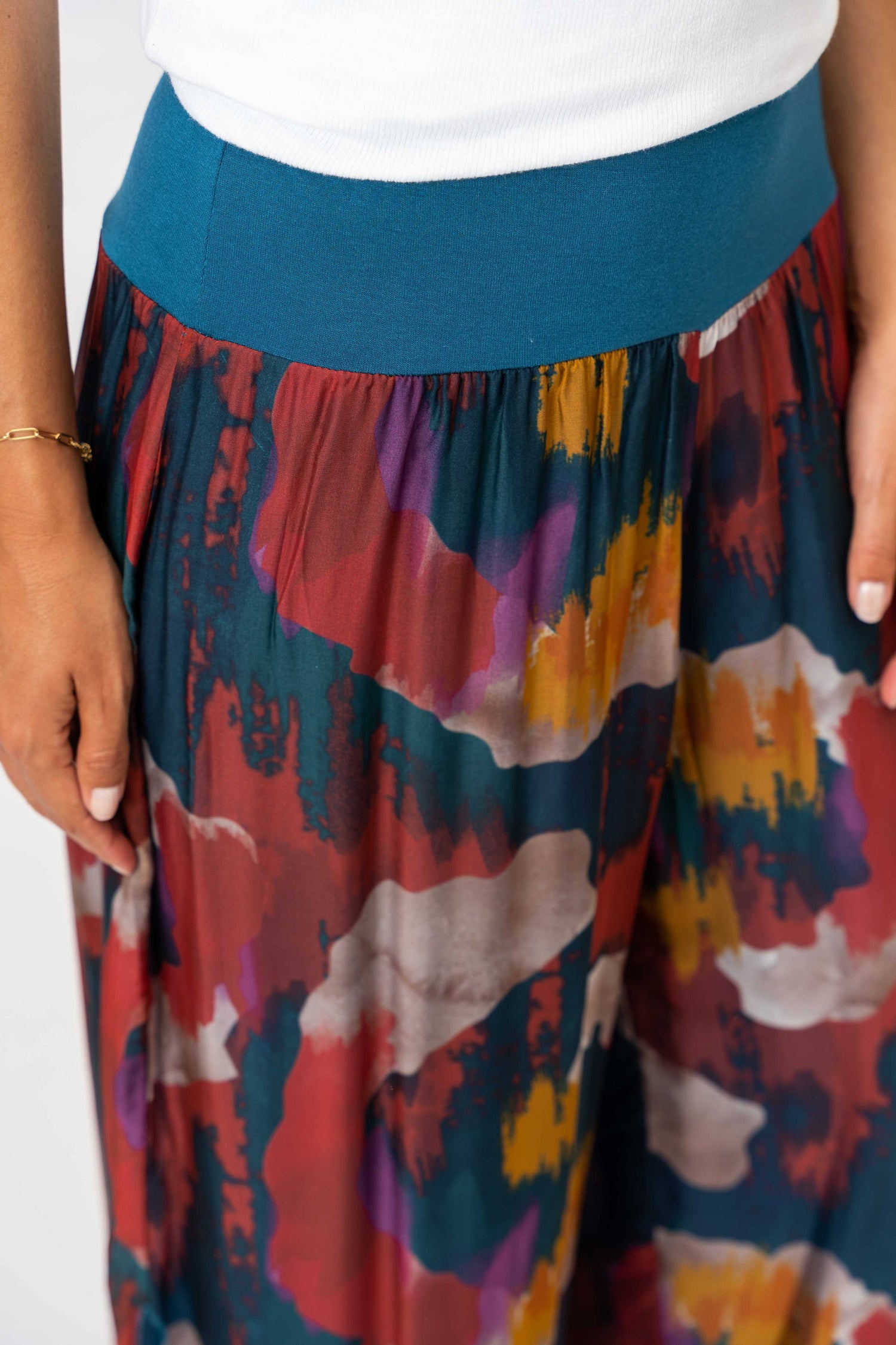 Look Mode Usa - Women printed Silk Pant