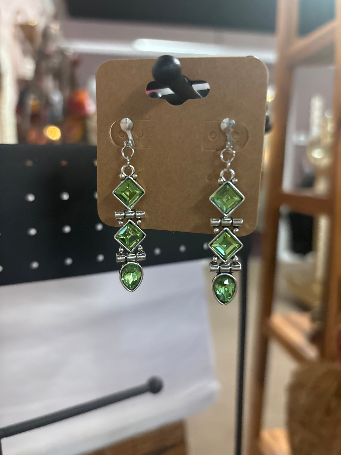 OhHeyBec--Clip on dangle earrings