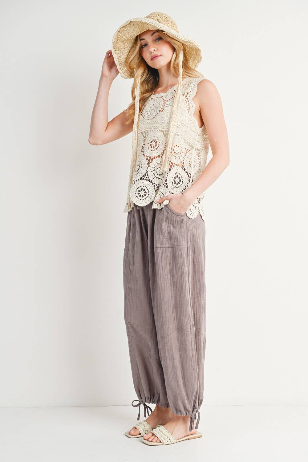 Bluivy - JOGGER HAREM DRAWSTRING PANTS
