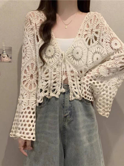 Hope &amp; Sunshine - Bohemian Crochet Knit Cover-Up