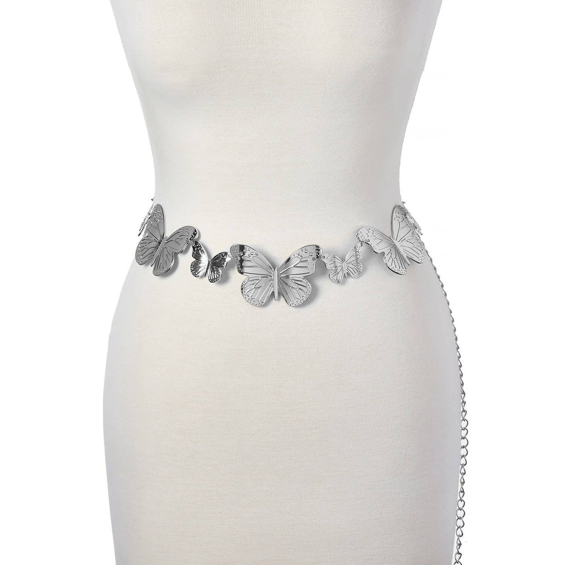 Girly - BUTTERFLY PATTERN CONCHO CHAIN BELT