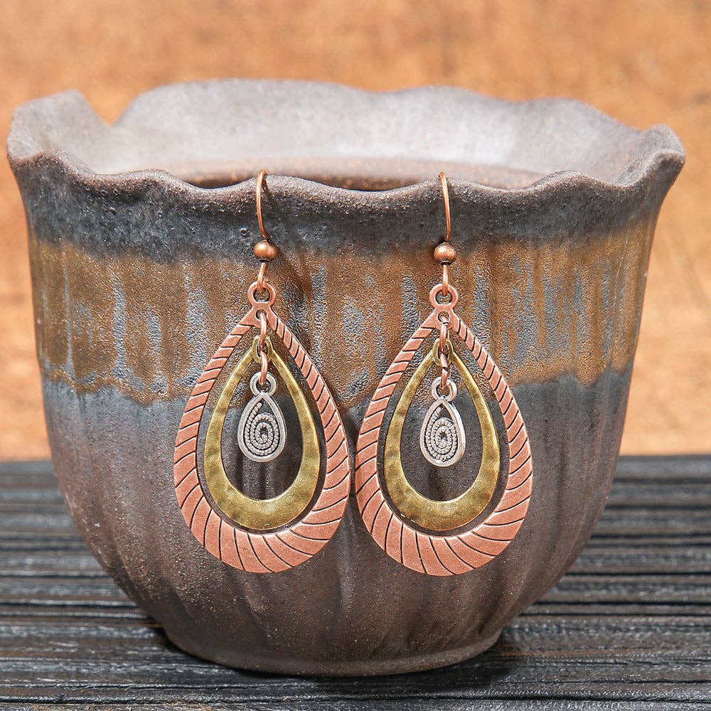 The Sweetpea Boutique - Bohemian Style Vintage Brown Earrings (20 pair to choose from)