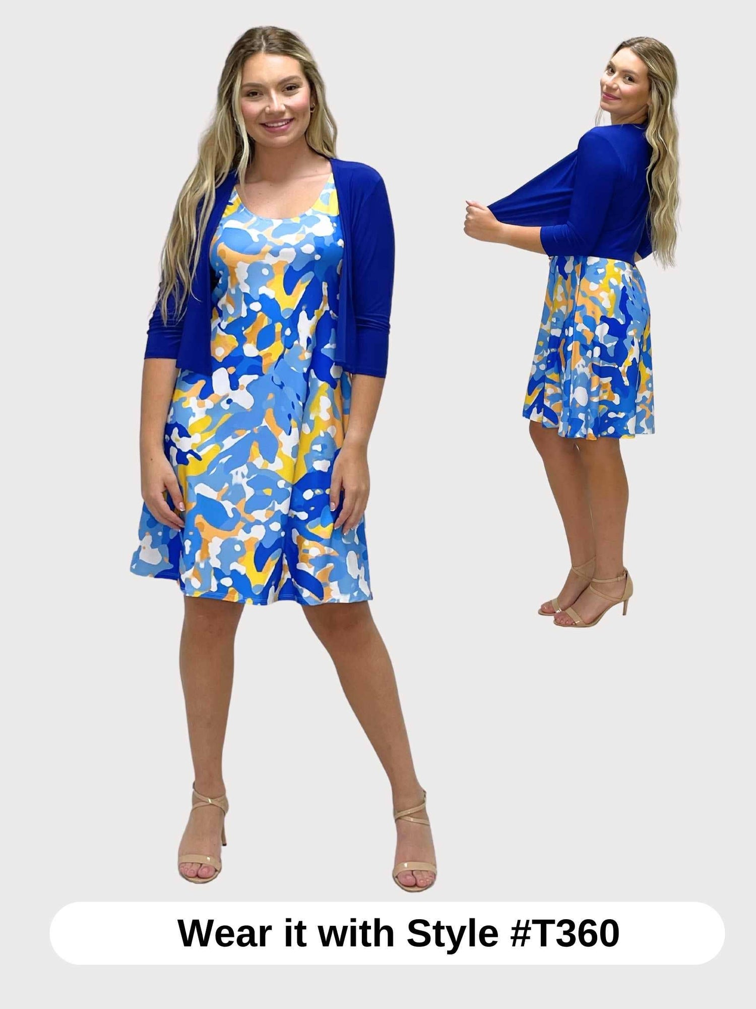 Fashque Designs - Bolero with 3/4 Sleeves - T360